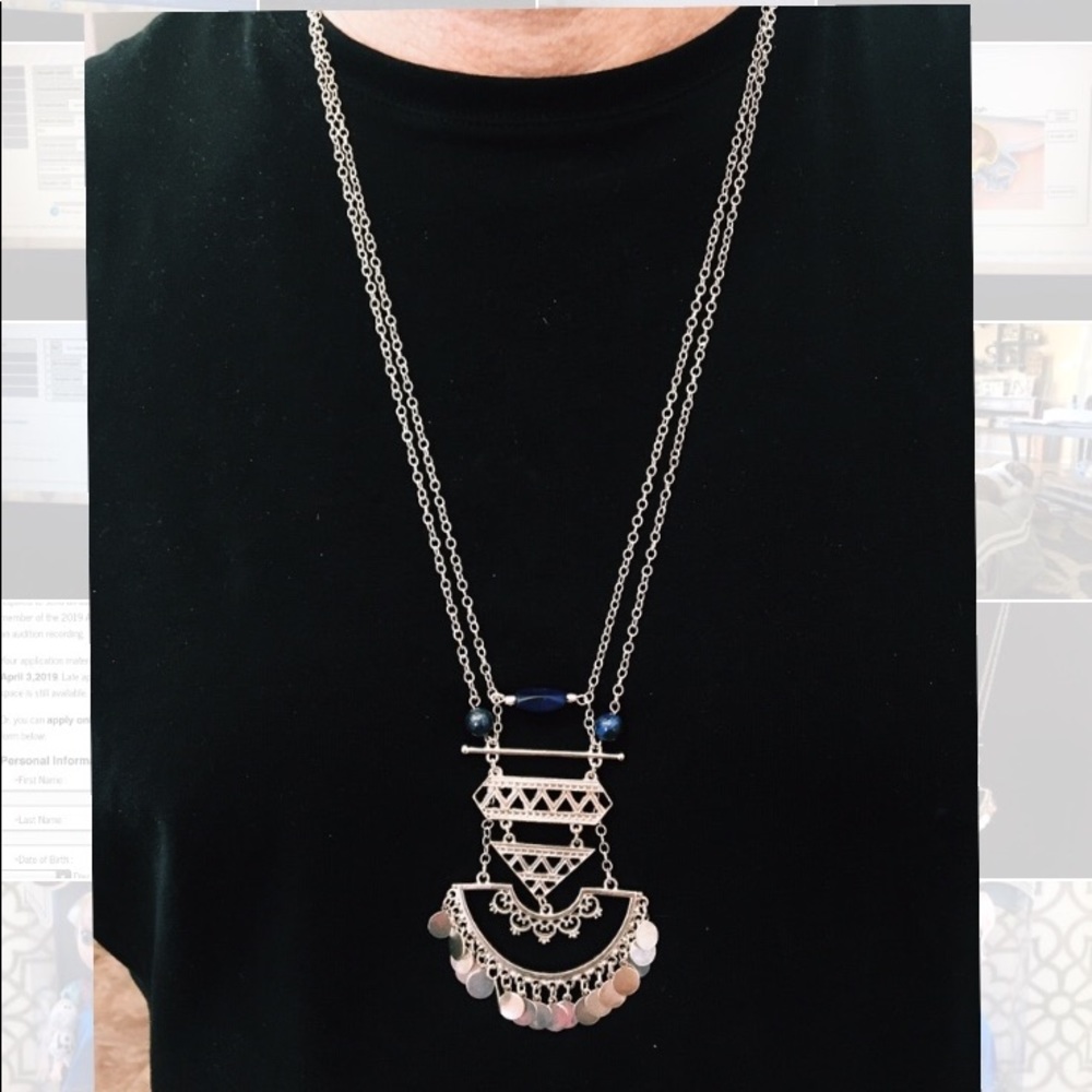 Drop statement necklace - Picture 2 of 3